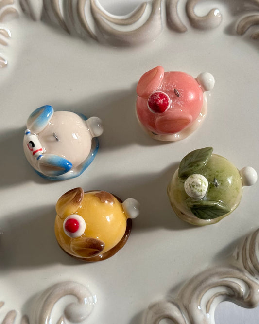 sea bunny dessert keychain