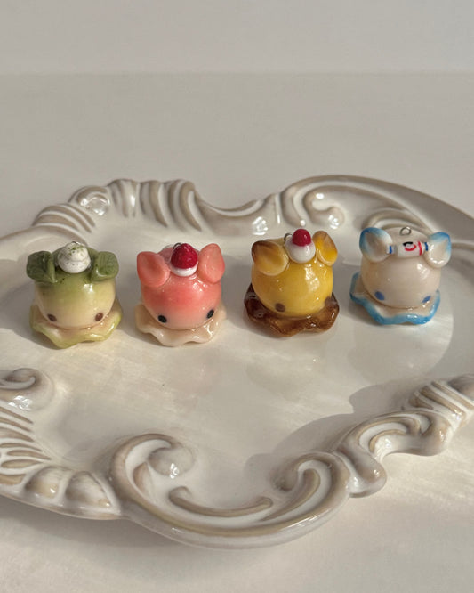 sea bunny dessert keychain