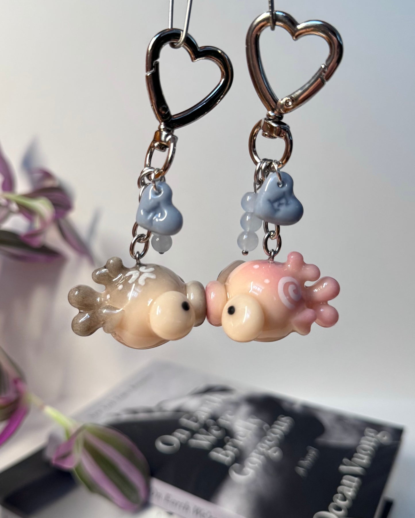 PREORDER Original Kissy Fish Keychain Pair Customizable (Ships Sept 15–Oct 1)