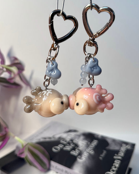 PREORDER Original Kissy Fish Keychain Pair Customizable (Ships Sept 15–Oct 1)