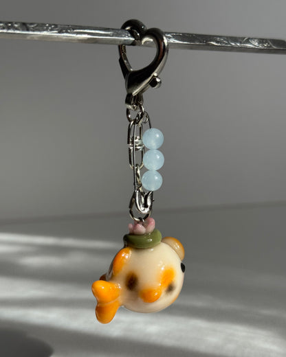 lily pad winnie keychain