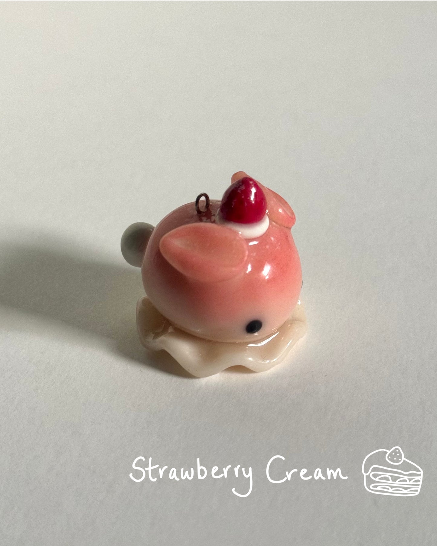 sea bunny dessert keychain