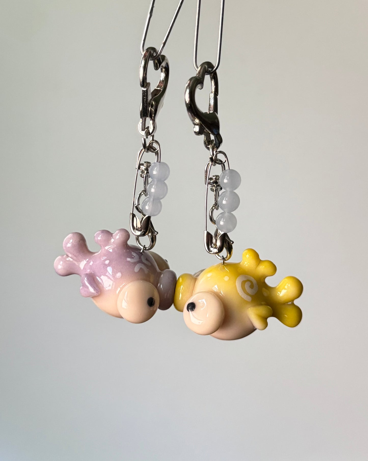 customizable magnetic kissy fish keychain pair (made to order)